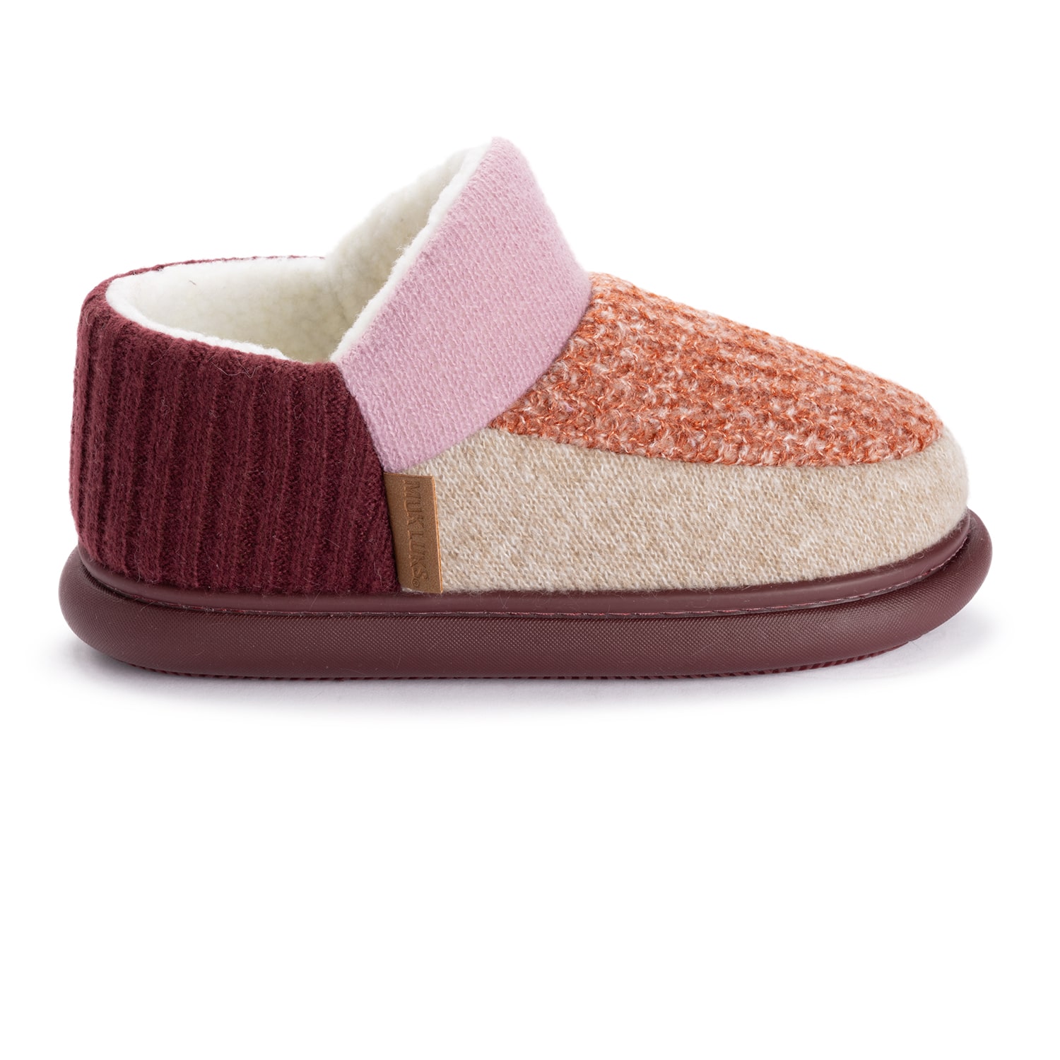 Muk Luks Ml F 26 Ds Slippers Womens Memory Foam Slip Resistant Bootie