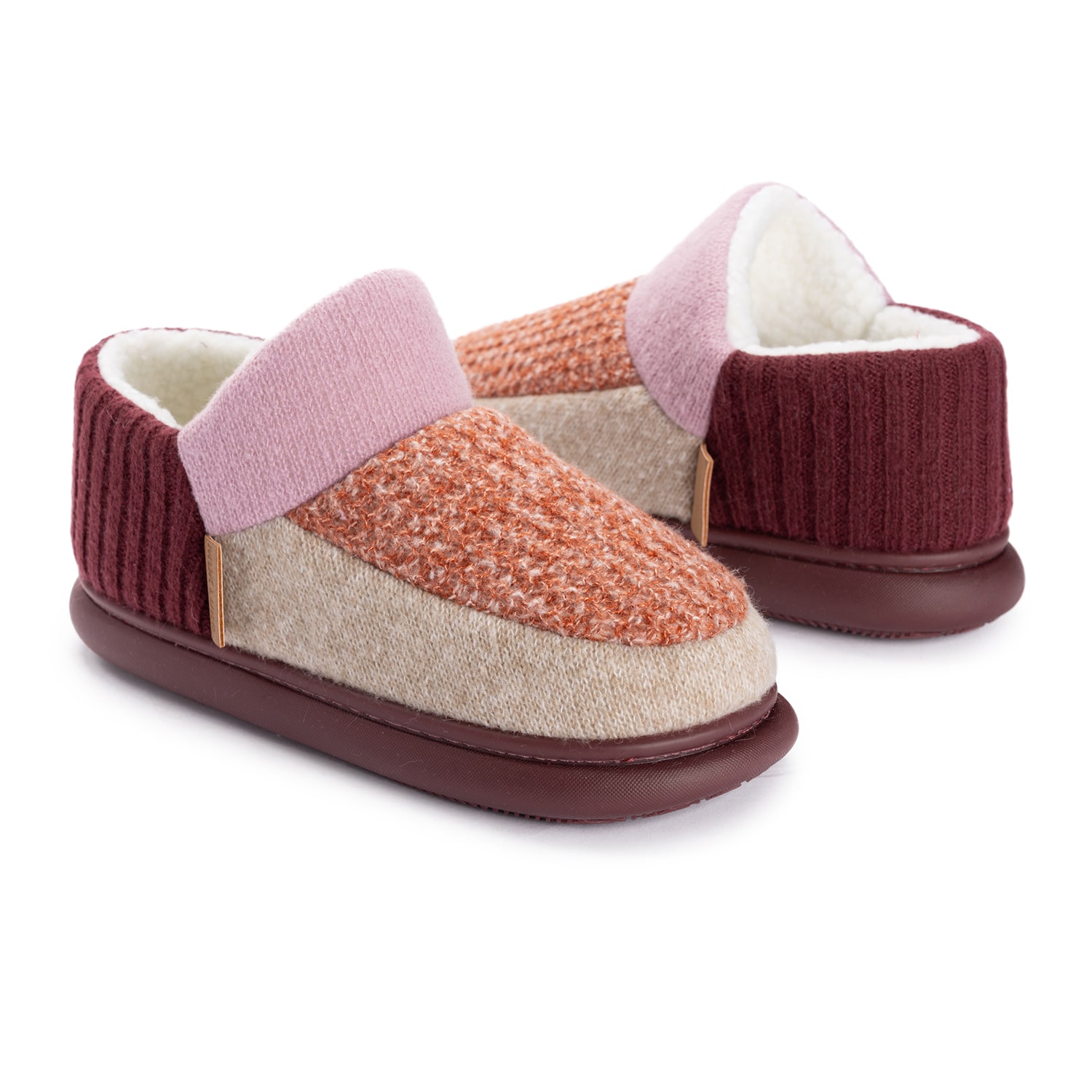 Muk Luks Ml F 26 Ds Slippers Womens Memory Foam Slip Resistant Bootie