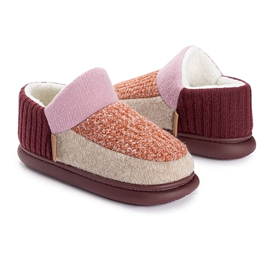 Muk Luks Callen Womens Memory Foam Slip Resistant Bootie Slippers