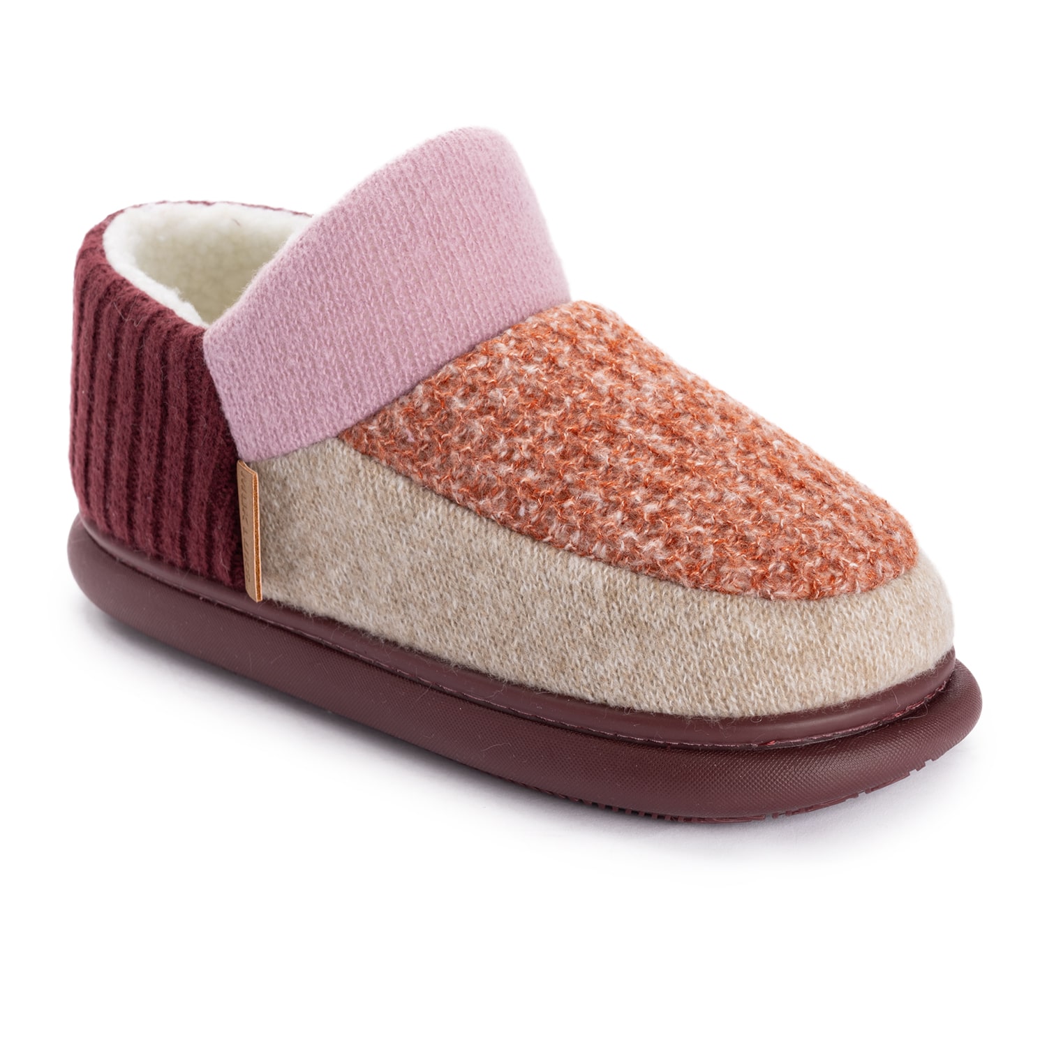 Muk Luks Ml F 26 Ds Slippers Womens Memory Foam Slip Resistant Bootie
