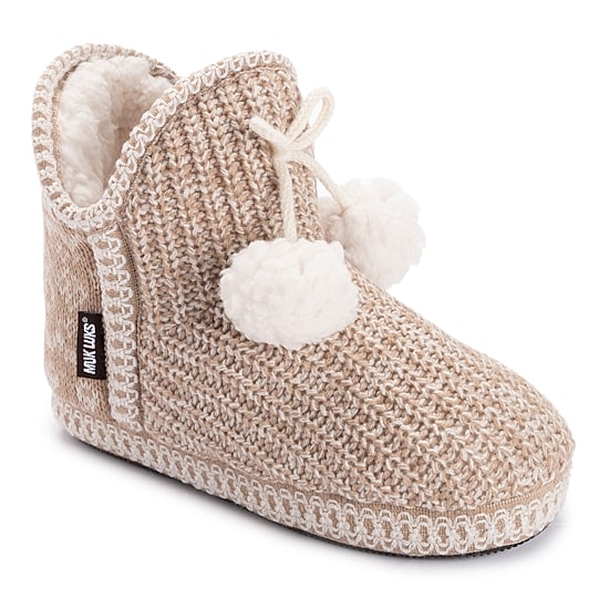 Muk Luks Womens Memory Foam Slip Resistant Bootie Slippers