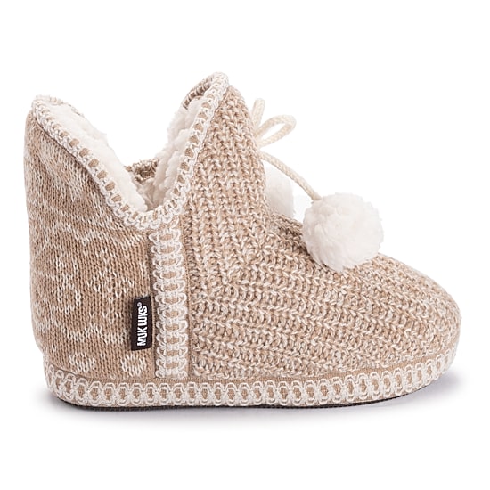 Muk Luks Womens Memory Foam Slip Resistant Bootie Slippers