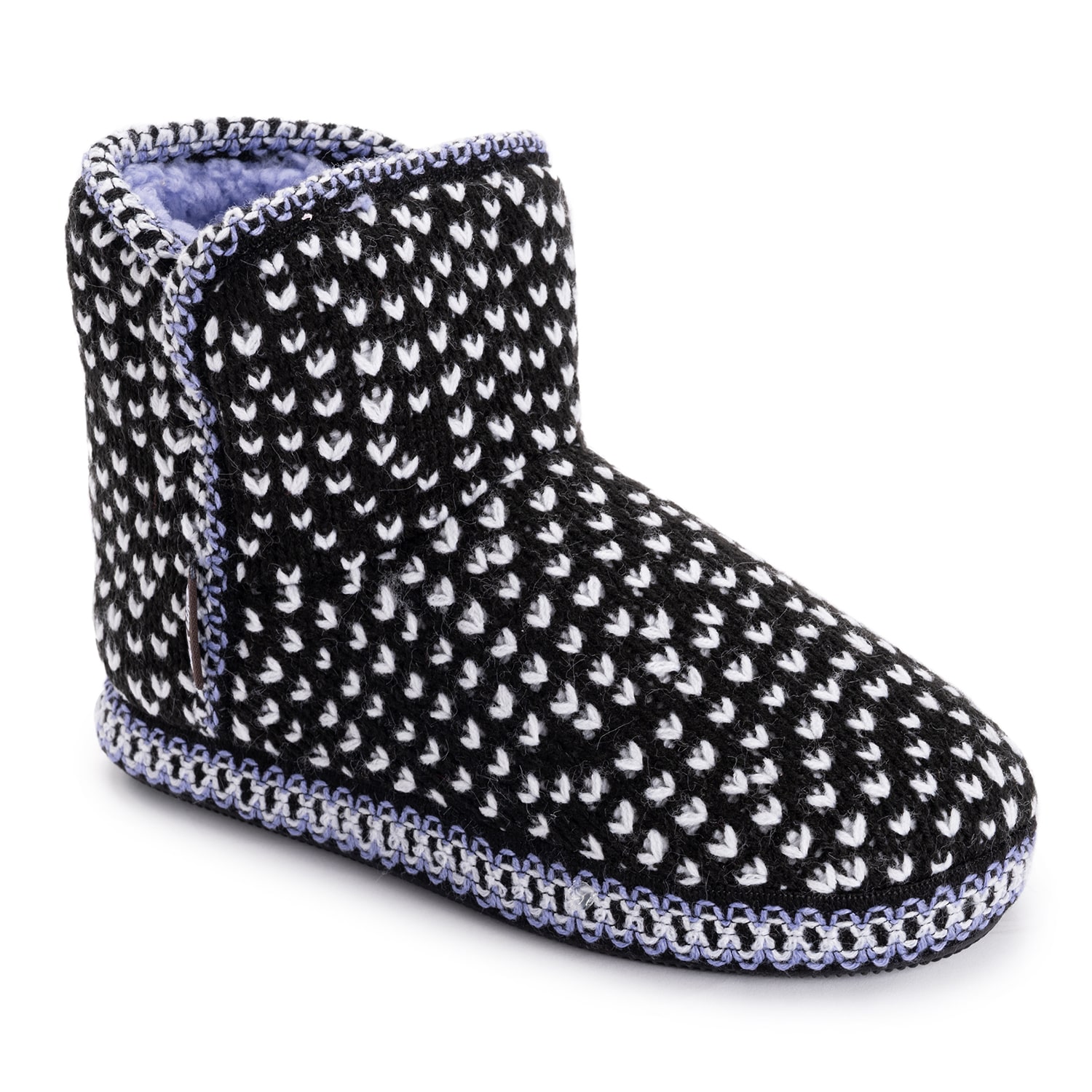 Muk Luks Ml F 26 Ds Slippers Womens Memory Foam Slip Resistant Bootie
