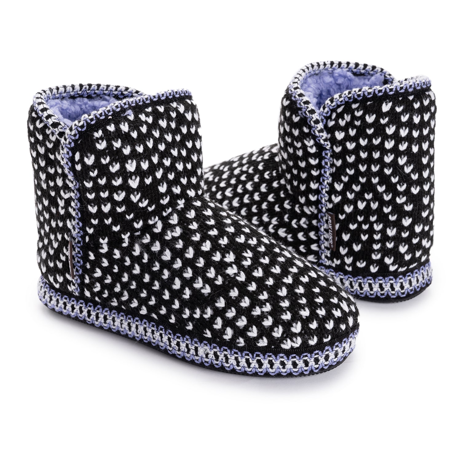Muk Luks Ml F 26 Ds Slippers Womens Memory Foam Slip Resistant Bootie