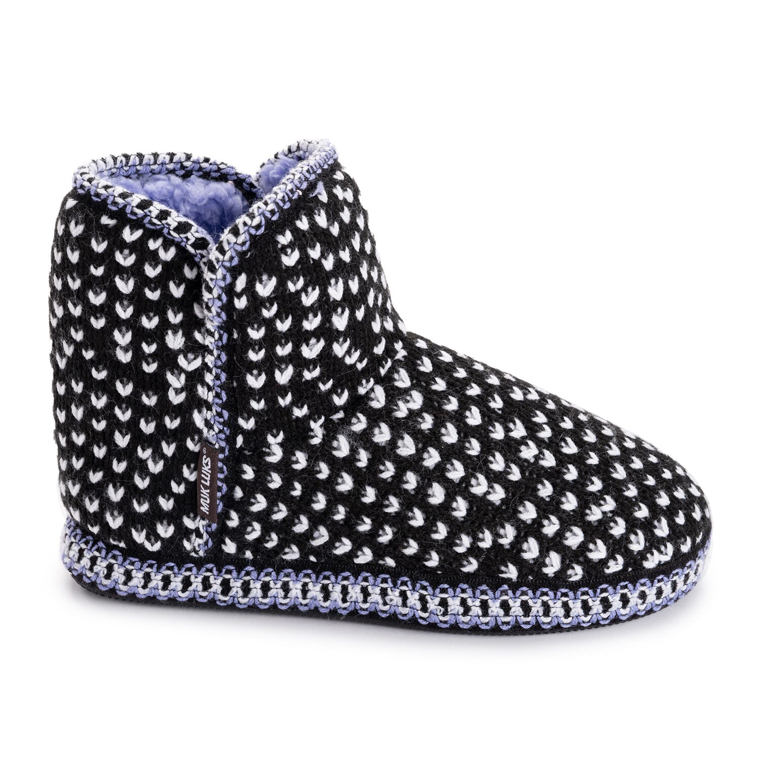 Muk Luks Ml F 26 Ds Slippers Womens Memory Foam Slip Resistant Bootie
