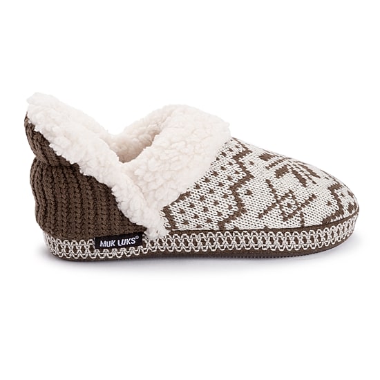 Muk Luks Womens Memory Foam Slip Resistant Slip-On Slippers