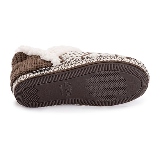 Muk Luks Womens Memory Foam Slip Resistant Slip-On Slippers