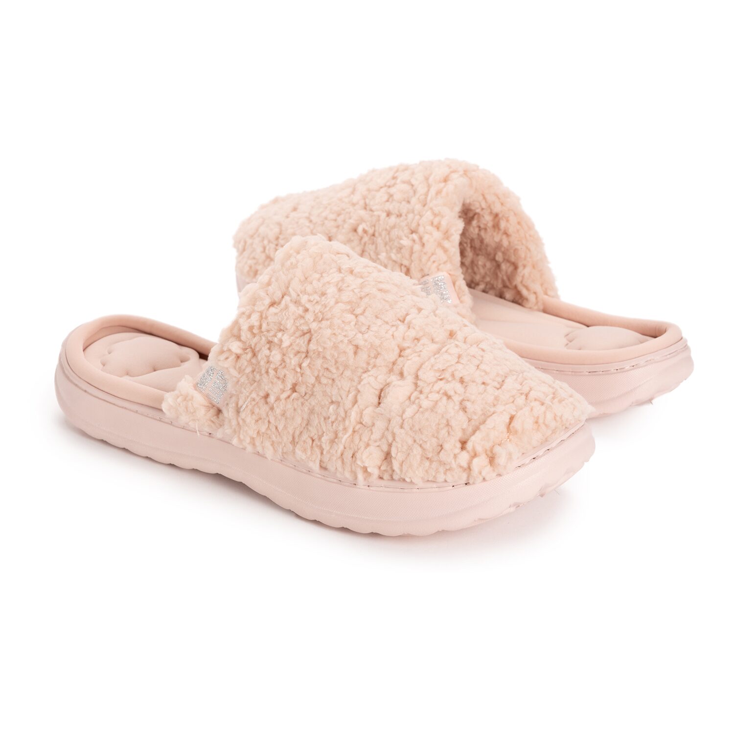Muk Luks Ml F 26 Ds Slippers Womens Memory Foam Slip Resistant Slip-On