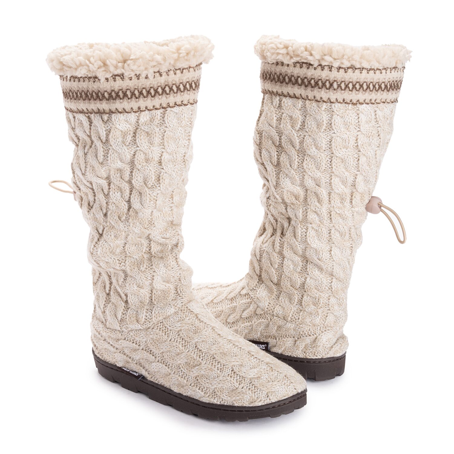 Muk Luks Womens Memory Foam Slip Resistant Bootie Slippers