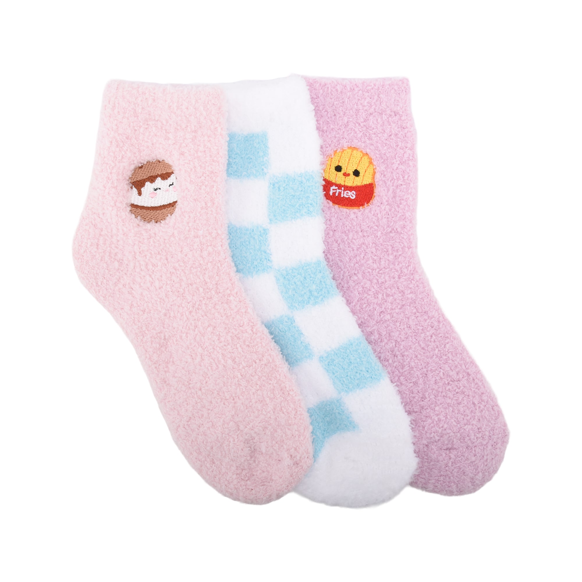 Girls 3 Pair Squishmallows Crew Socks