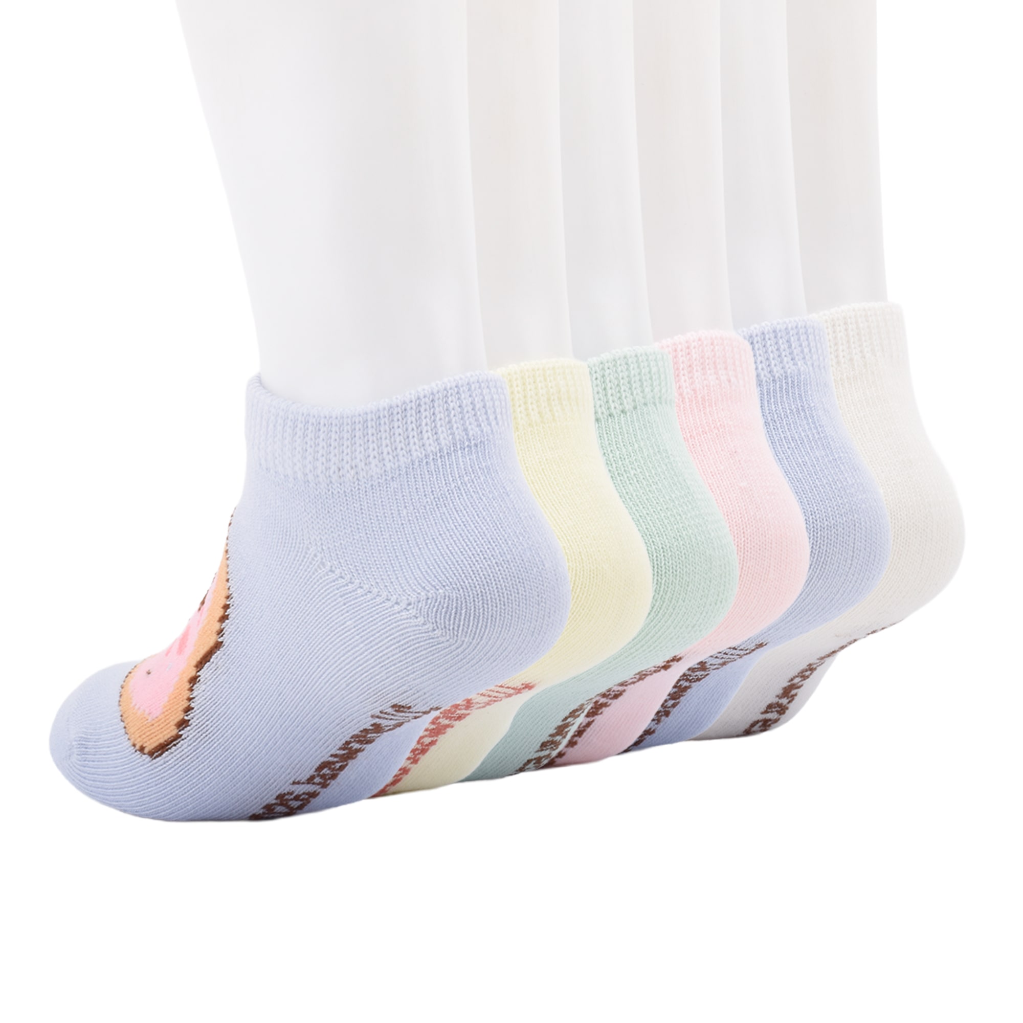 Girls 6 Pair Squishmallows No Show Socks