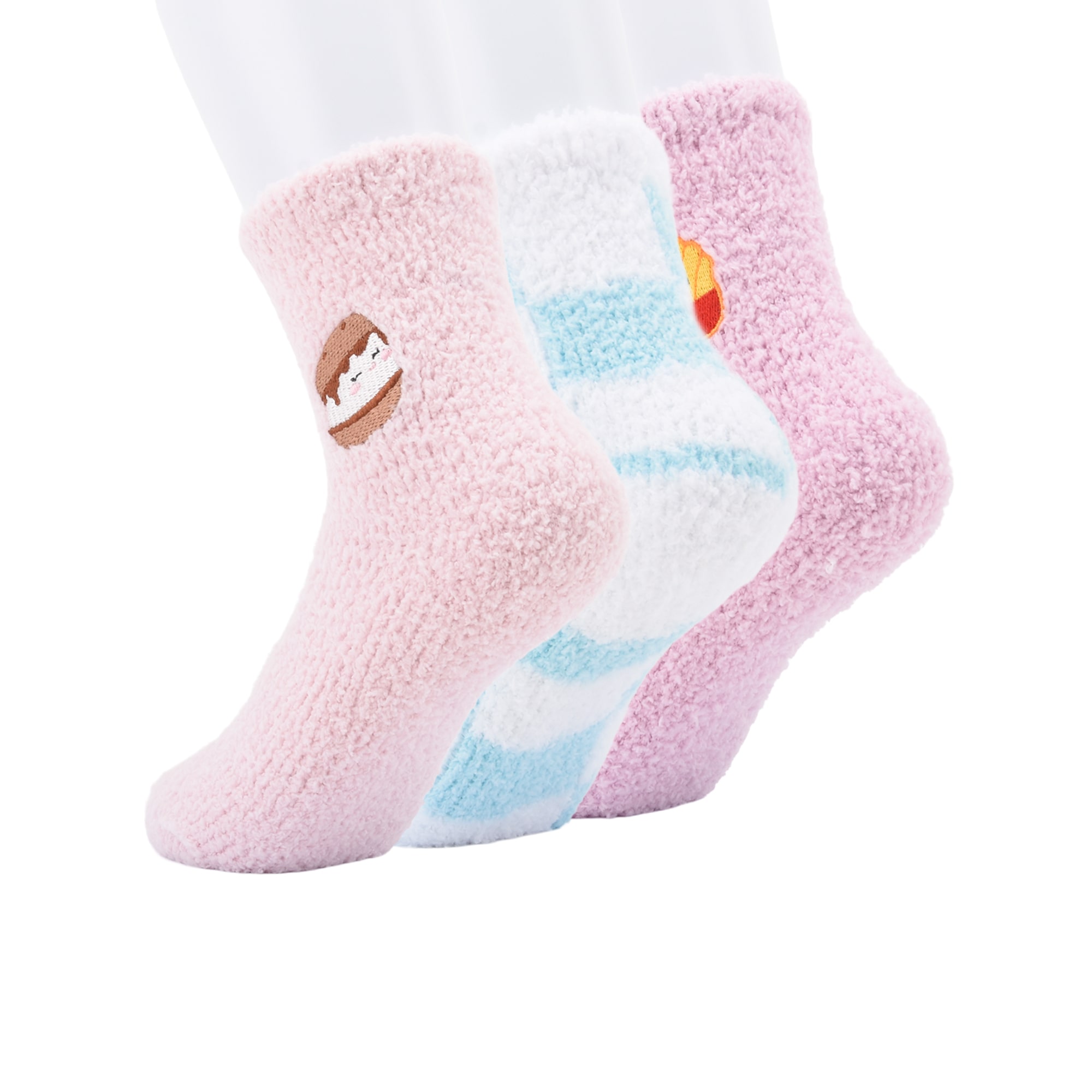 Girls 3 Pair Squishmallows Crew Socks