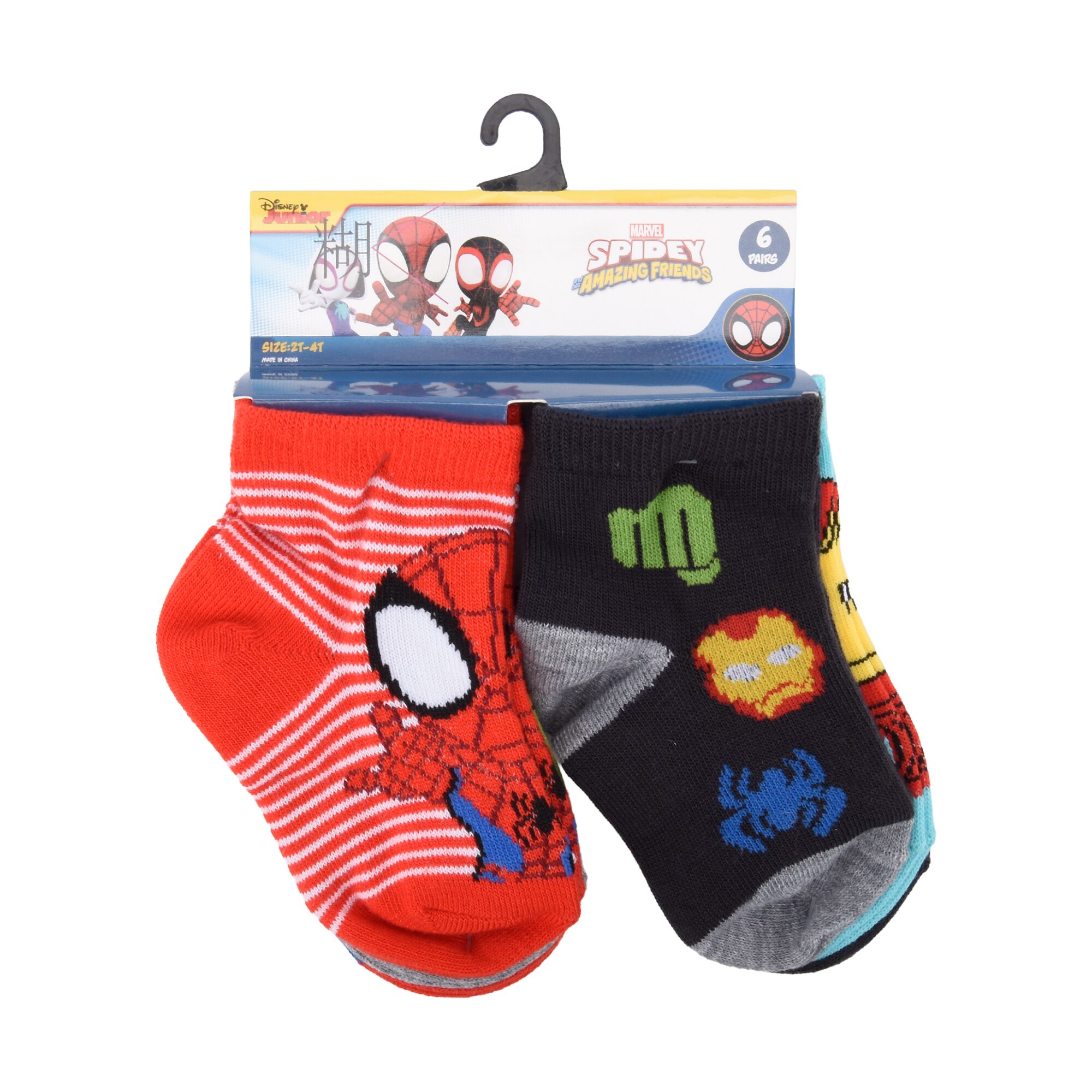 Boys 6 Pair Quarter Ankle Socks