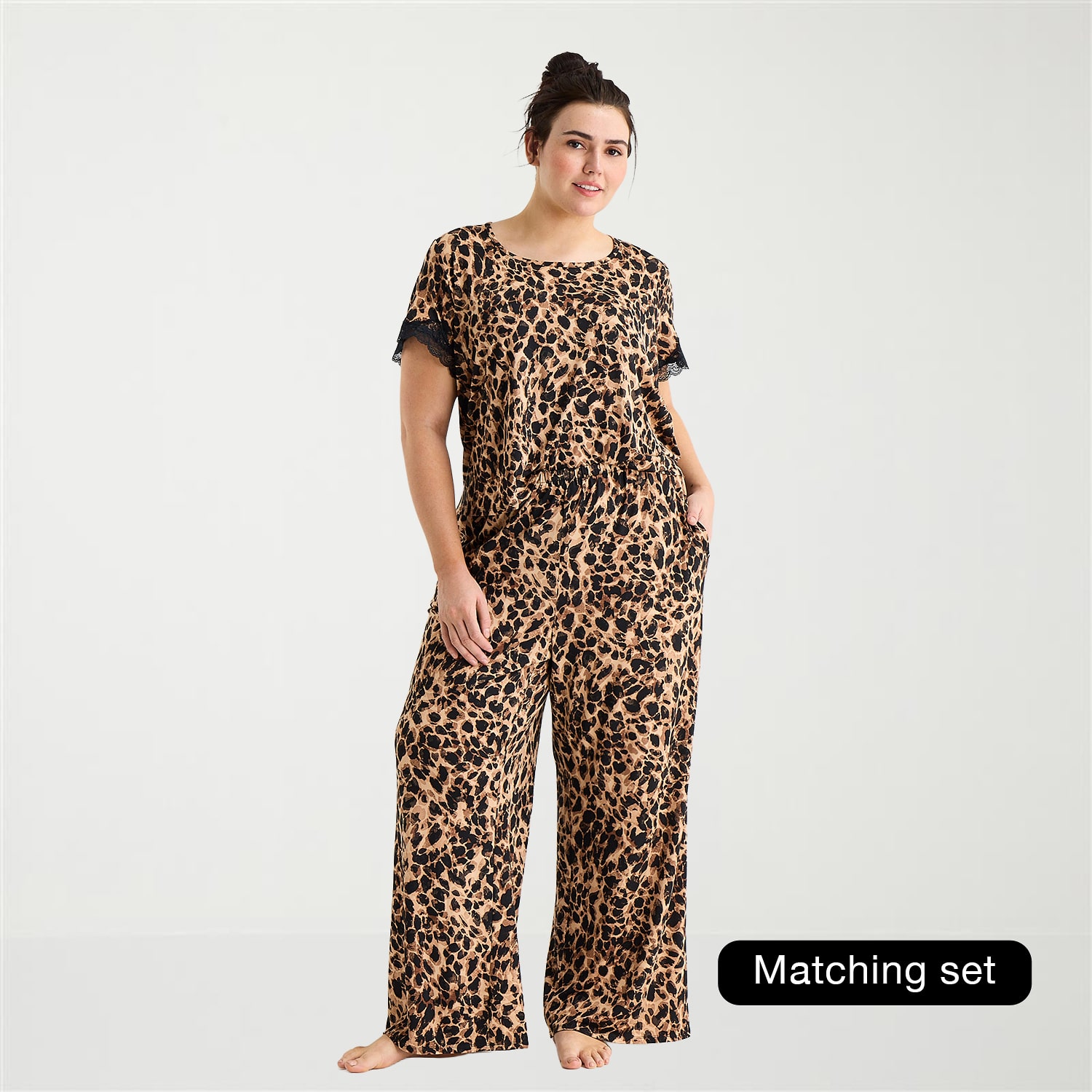 Ambrielle Womens Plus Pajama Pants