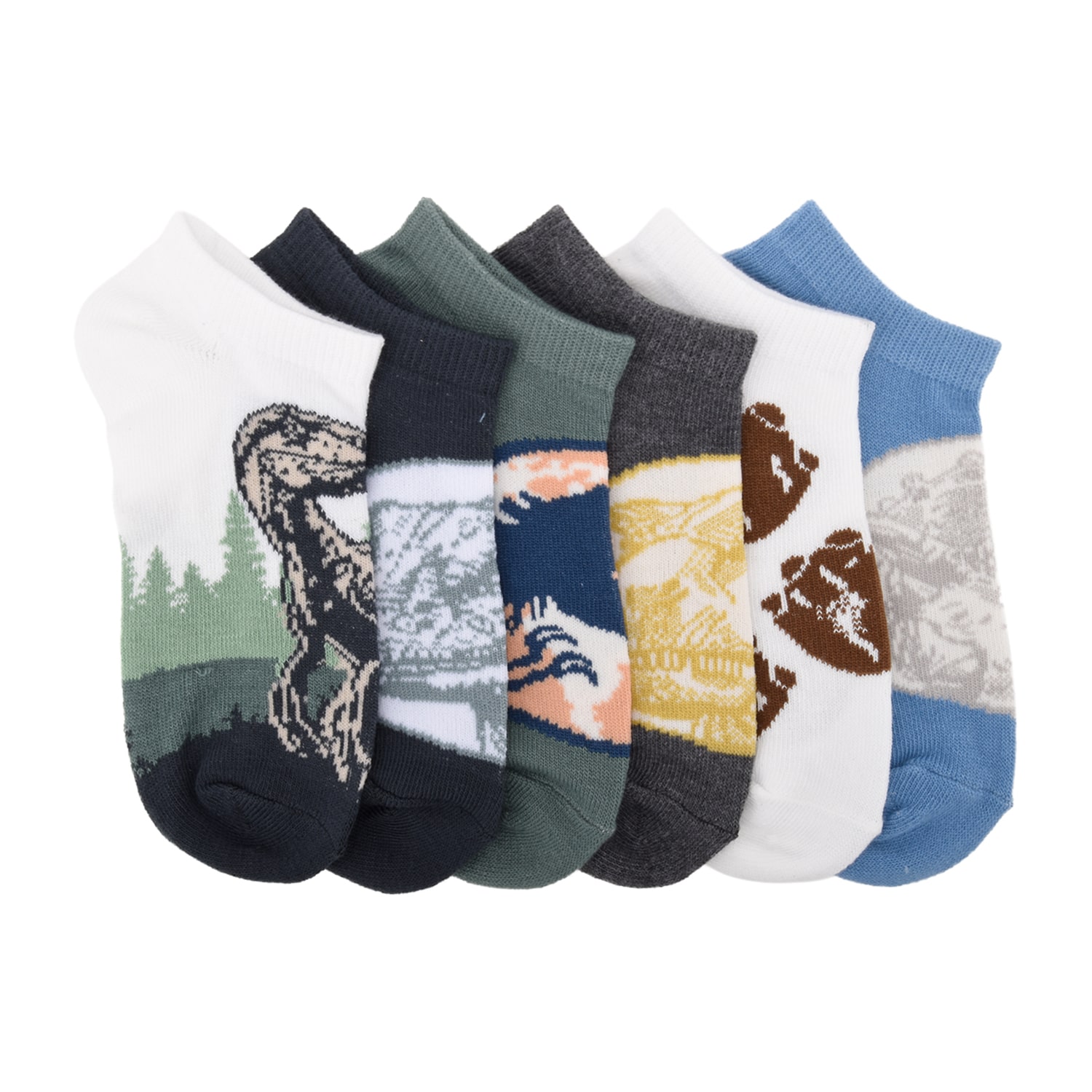 Boys 6 Pair No Show Socks