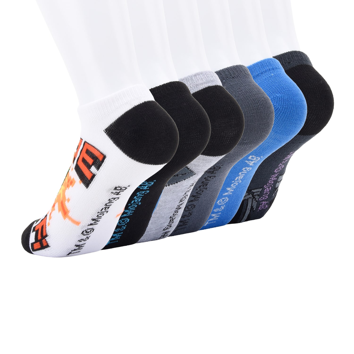 Boys 6 Pair No Show Socks