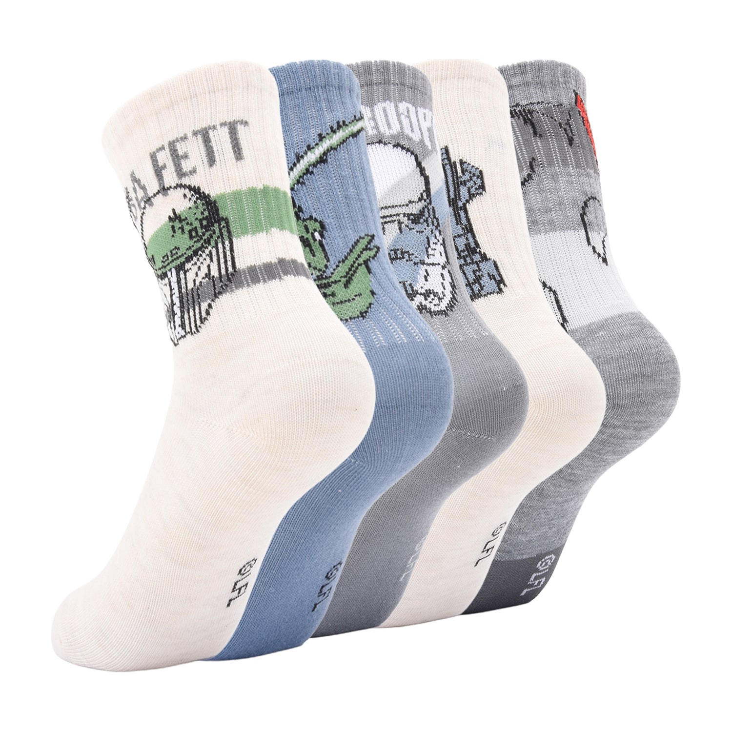 Boys 5 Pair Crew Socks