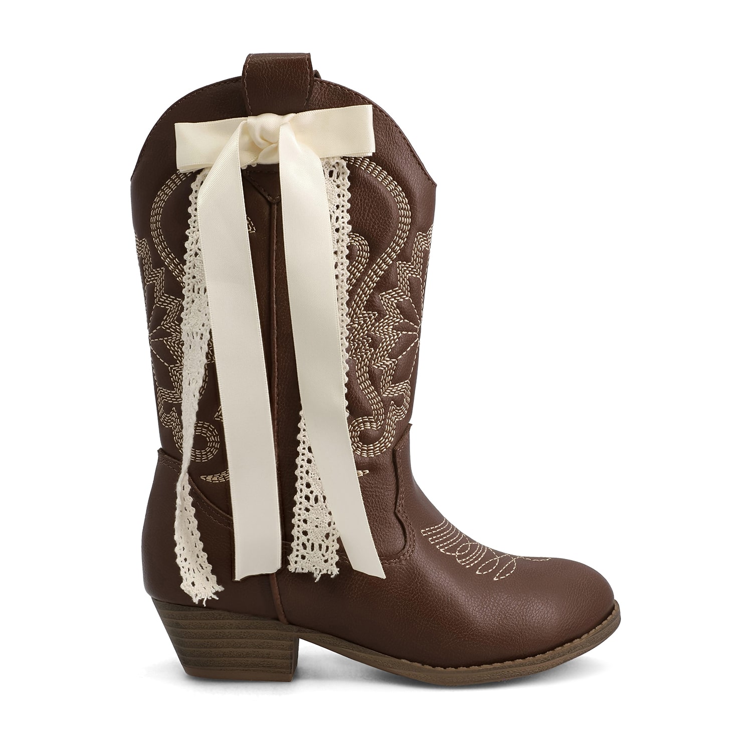 Mia Girl Little & Big Kid Girls Svitlana Stacked Heel Cowboy Boots
