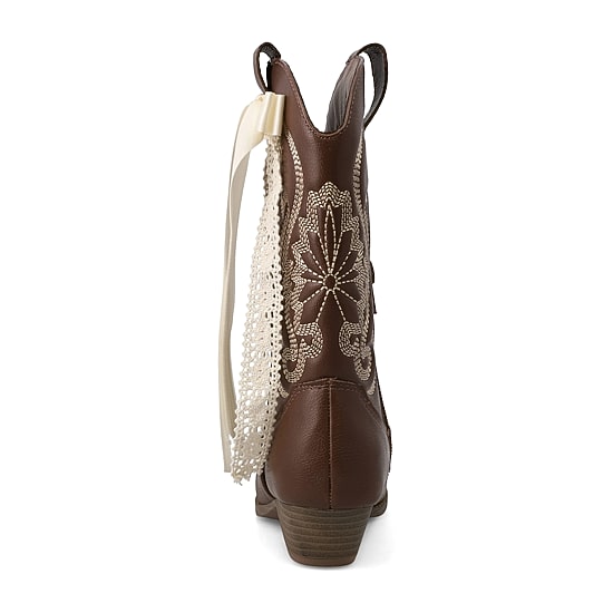 MIA girl Little & Big Kid Girls Svitlana Stacked Heel Cowboy Boots