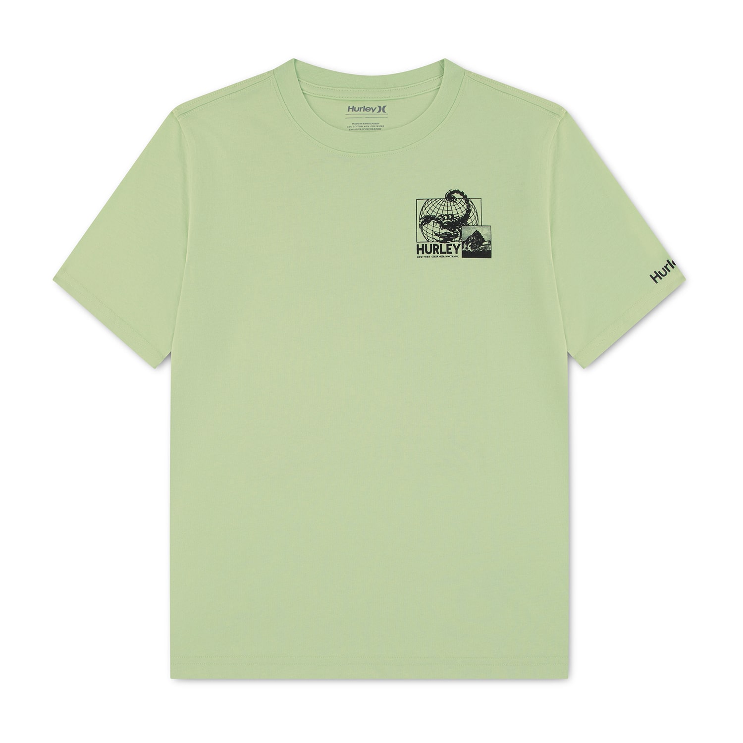 Hurley Big Kid Boys Crew Neck Short Sleeve Regular Fit Graphic T-Shirt
