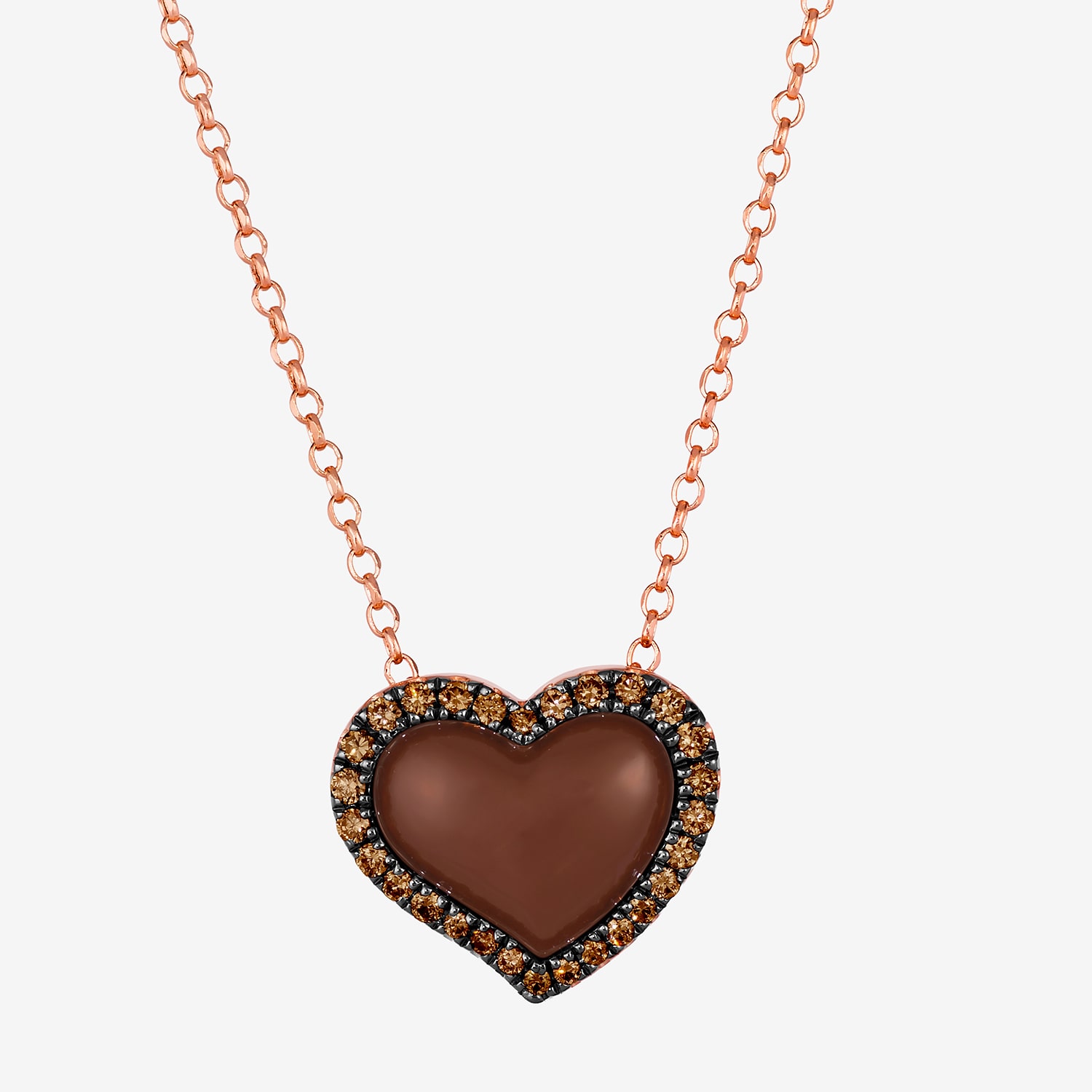 Le Vian Grand Sample Sale Le Vian Grand Sample Sale Limited Quantities! Womens 1/ CT. T.W. Natural Brown Diamond 14K Gold 19 Inch Pendant Necklace
