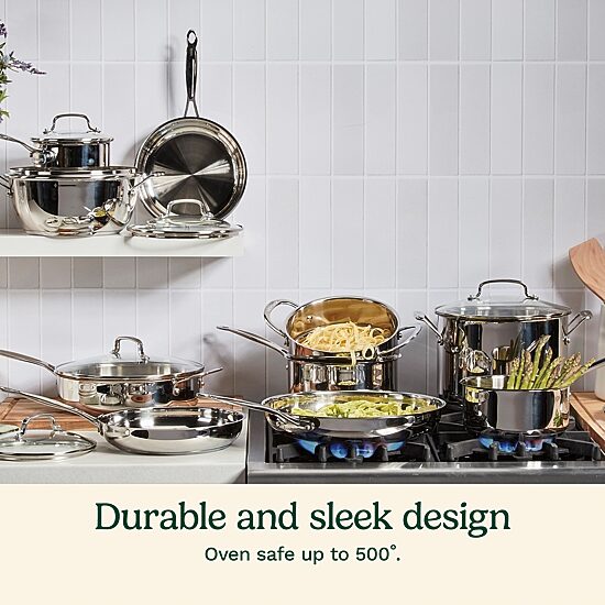 Cuisinart Chef'S Stainless Steel 17-pc. Cookware Set