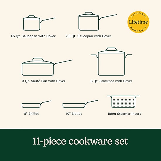 Cuisinart Advantage Ceramica XT Ceramic 11-pc Cookware Set