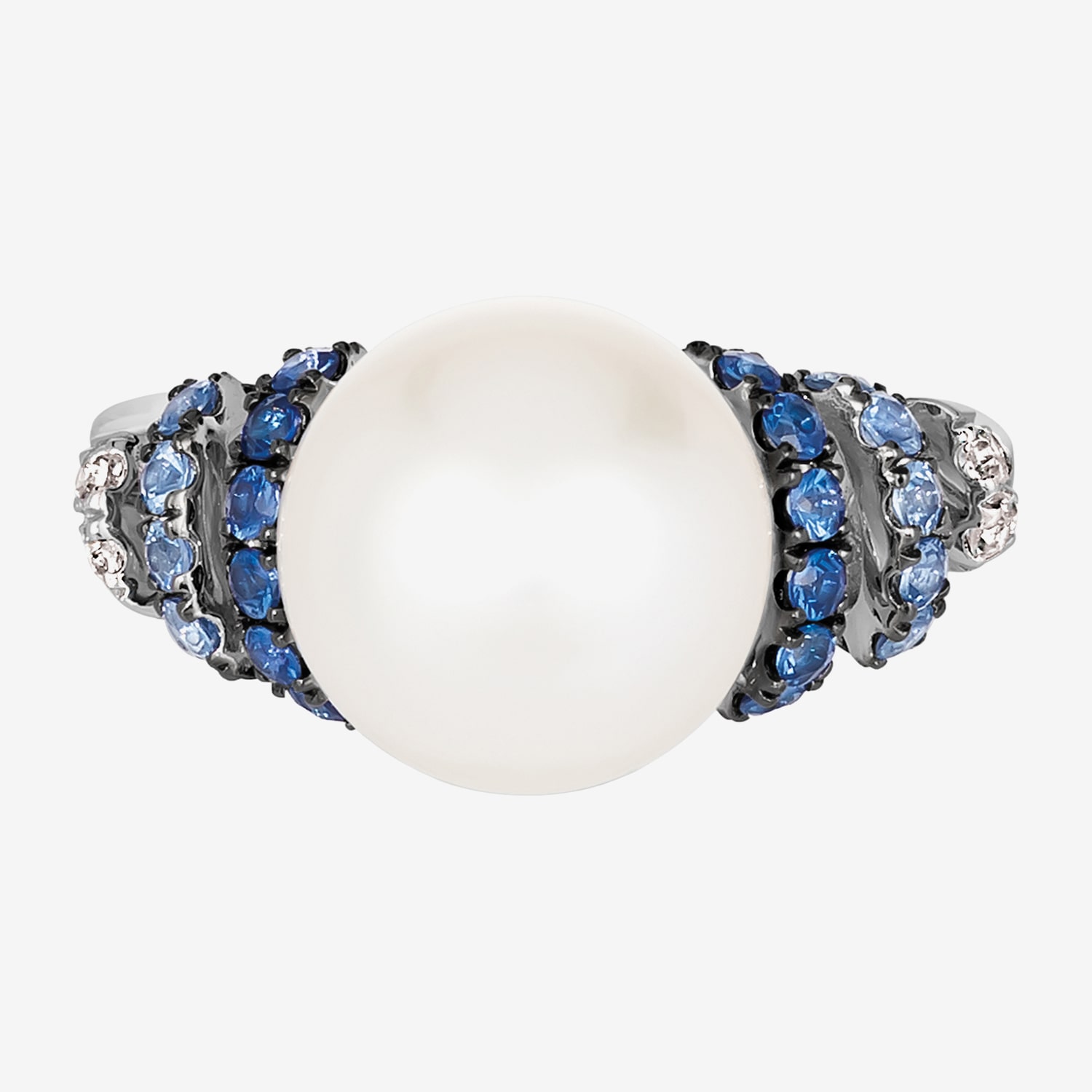 Le Vian Grand Sample Sale Le Vian Grand Sample Sale Limited Quantities! Womens 11MM Genuine Blue Cultured Freshwater Pearl 14K Gold Cocktail Ring