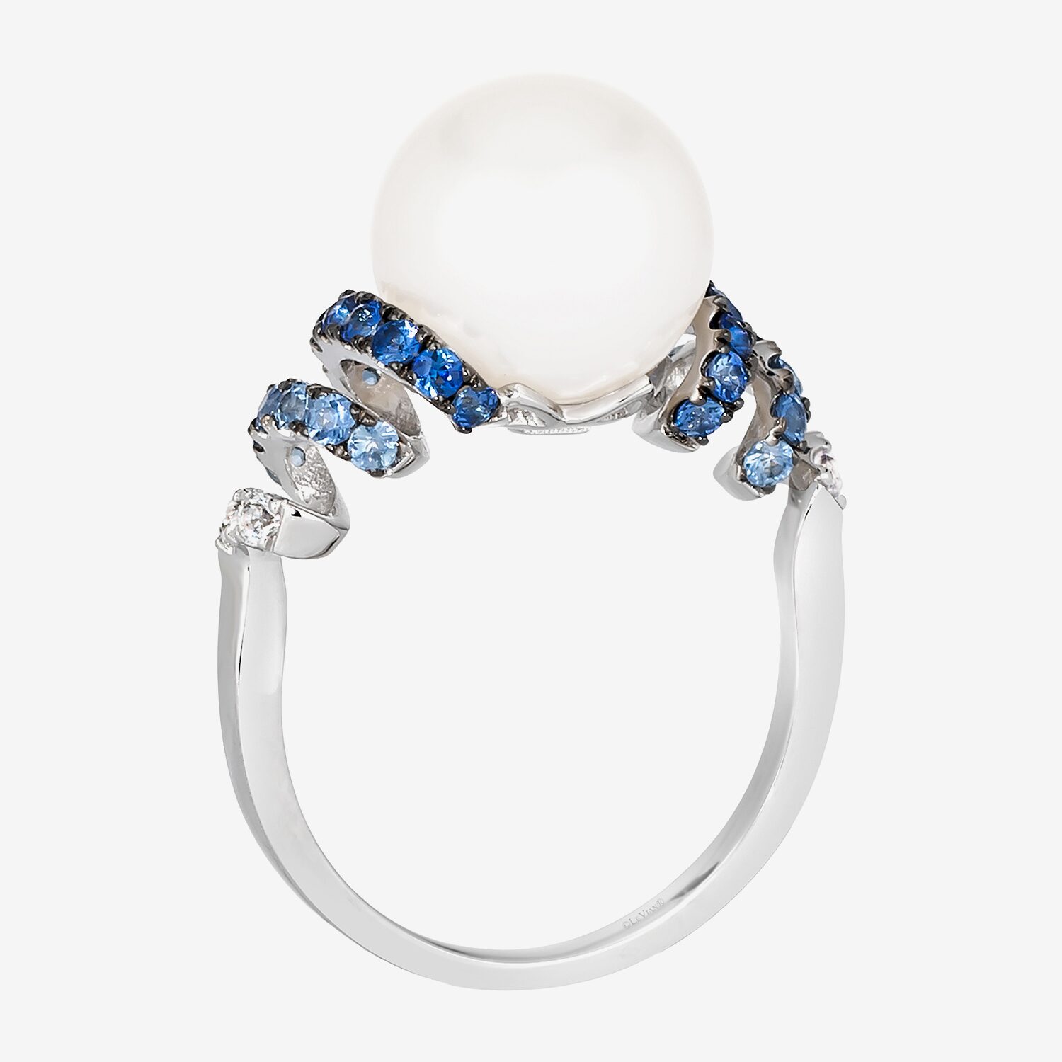 Le Vian Grand Sample Sale Le Vian Grand Sample Sale Limited Quantities! Womens 11MM Genuine Blue Cultured Freshwater Pearl 14K Gold Cocktail Ring