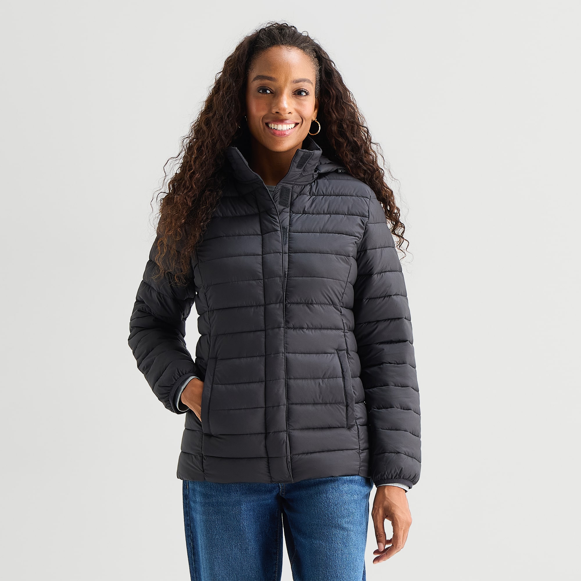 St. John's Bay Womens Adjustable Features Jacket