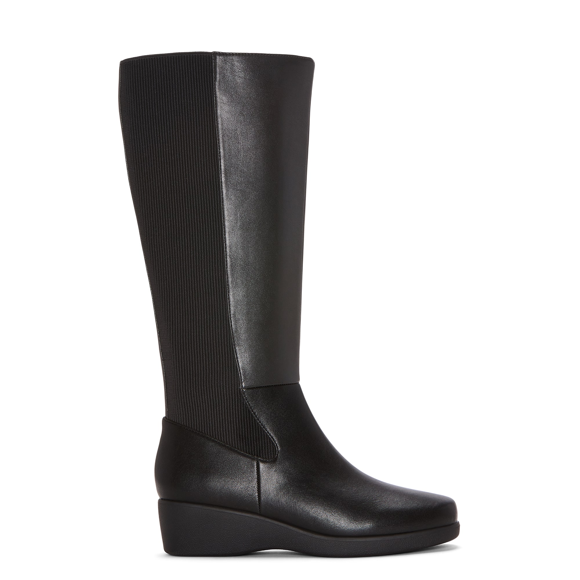 east 5th Womens Glassel Wedge Heel Riding Boots