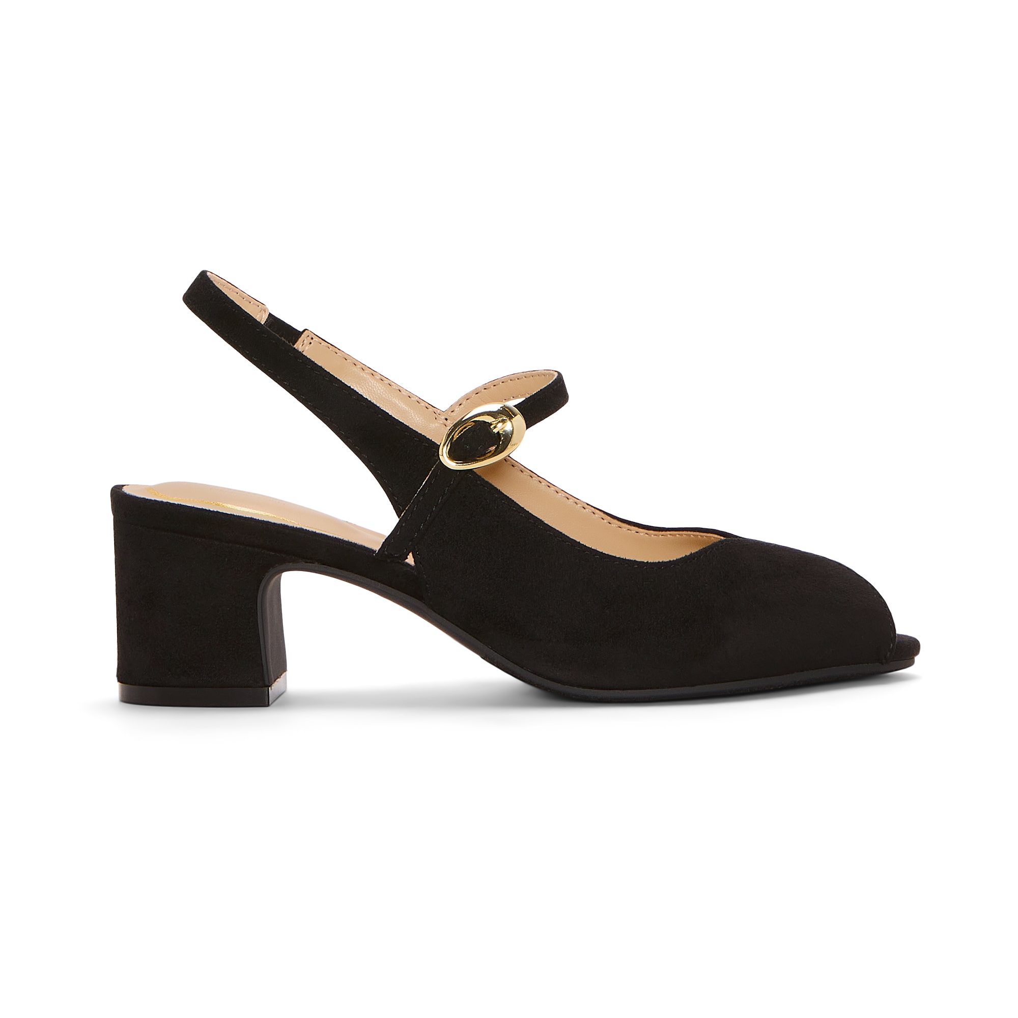 Liz Claiborne Overdale Womens Almond Open Toe Block Heel Pumps