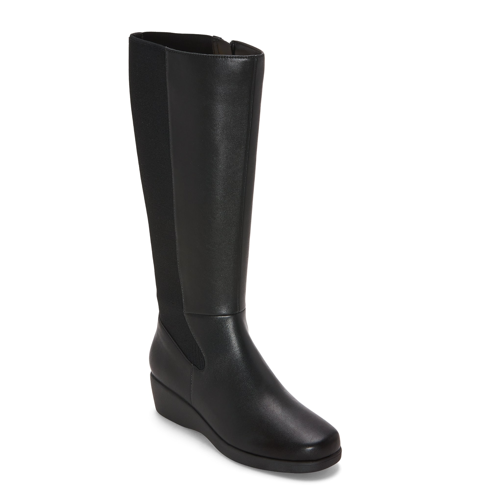 east 5th Womens Glassel Wedge Heel Riding Boots