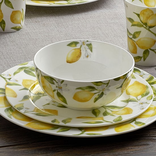 Mikasa Lemons 16-pc. Bone China Dinnerware Set