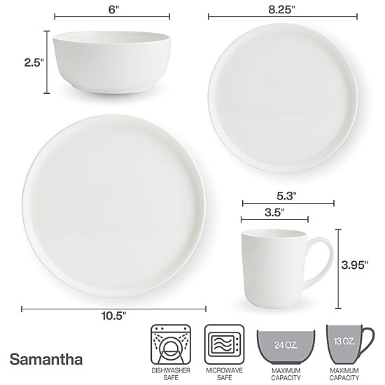 Mikasa Mikasa Sam 16-pc. Bone China Dinnerware Set