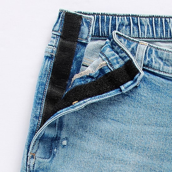 Arizona Womens Juniors Low Rise Adaptive Seated Wear Straight Leg Jean