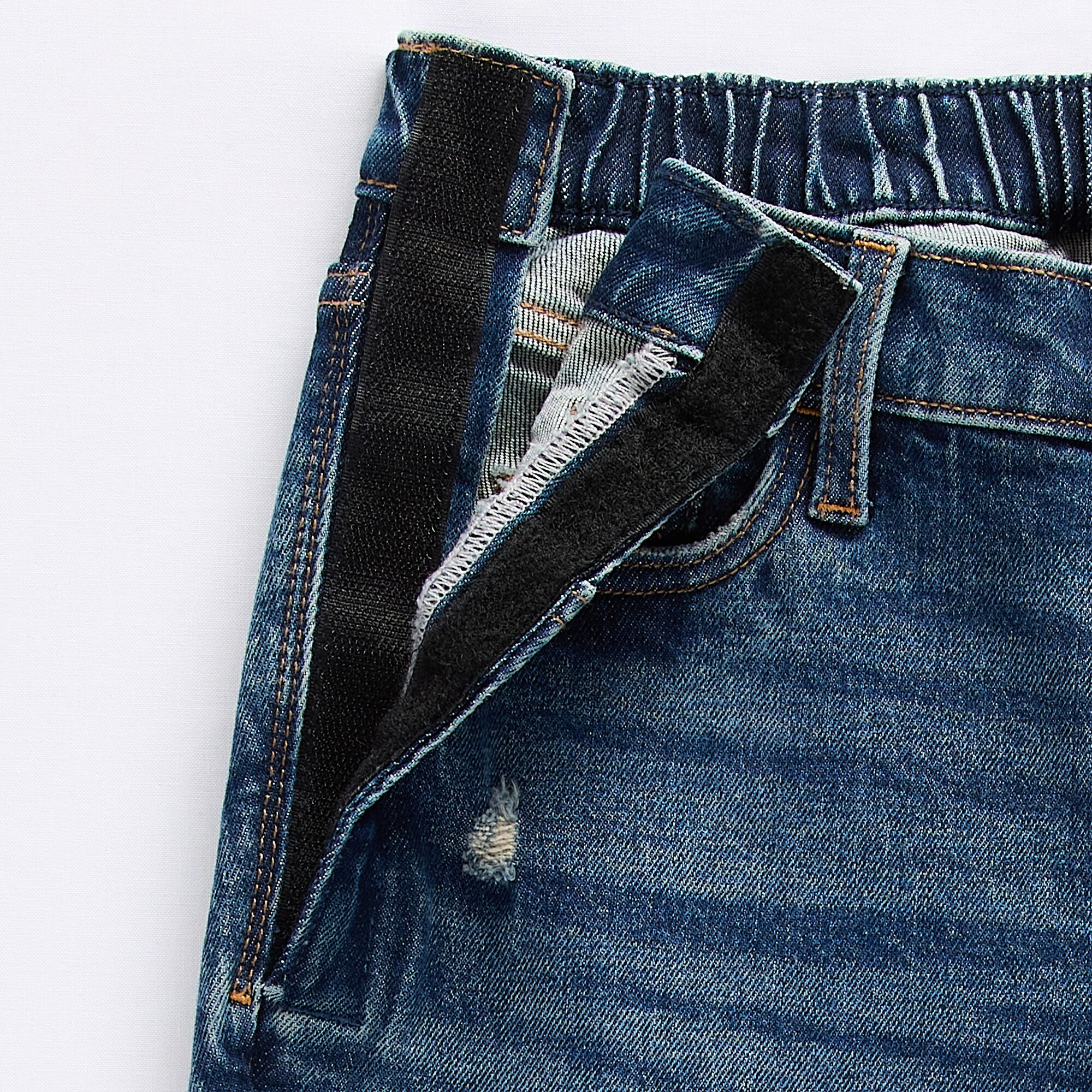 Arizona Womens Juniors Low Rise Adaptive Seated Wear Baggy Fit Jean