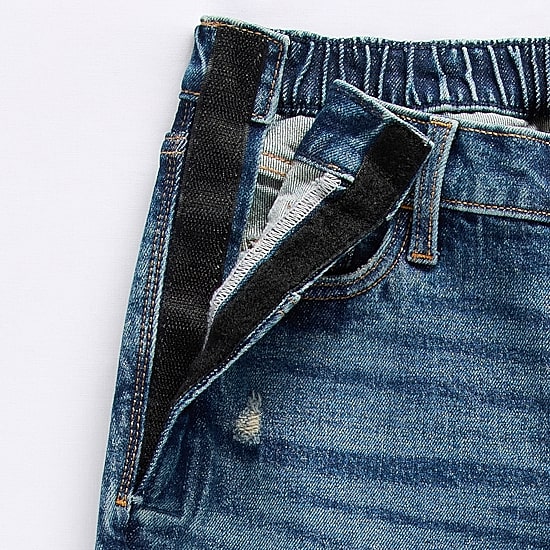 Arizona Womens Juniors Low Rise Adaptive Seated Wear Baggy Fit Jean