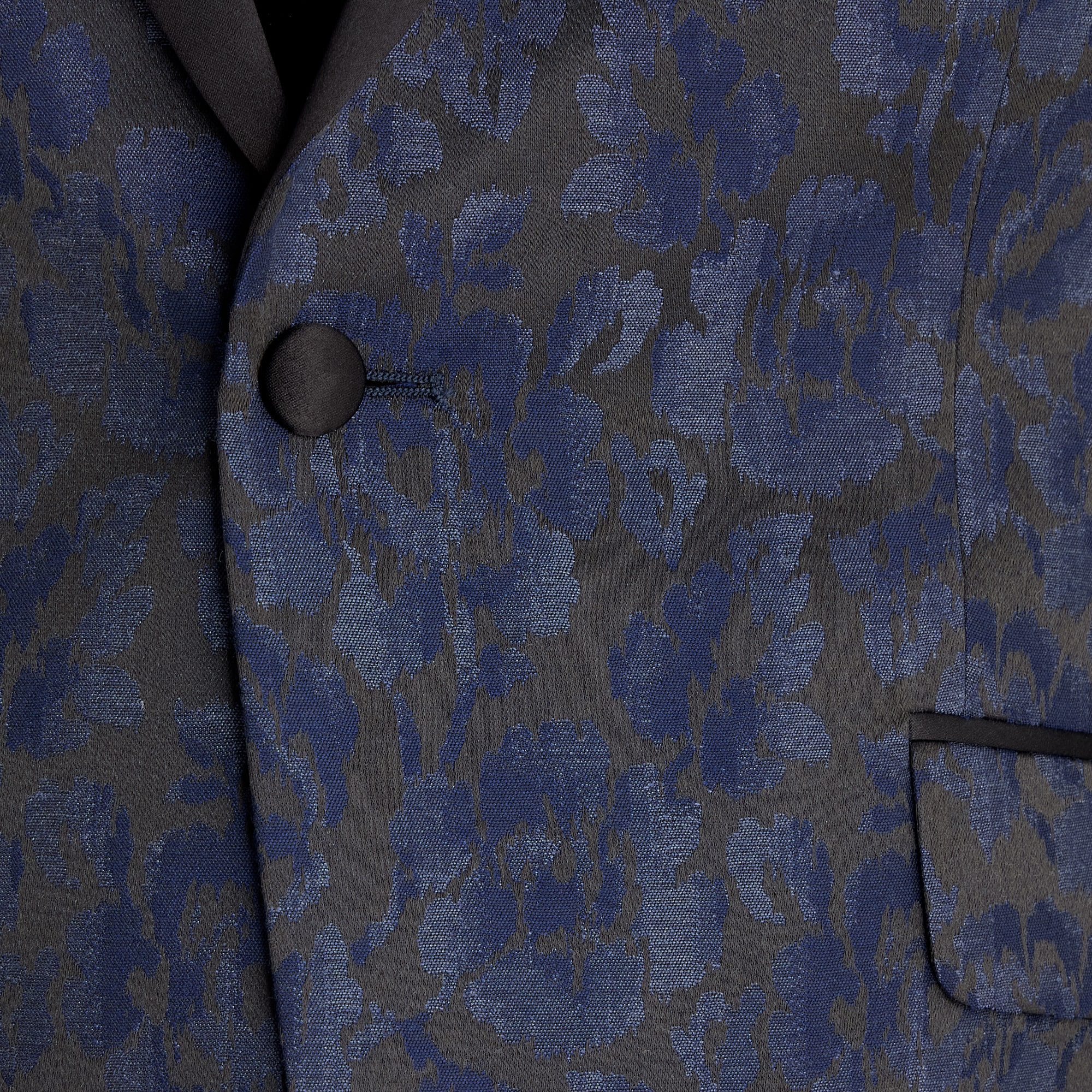 J. Ferrar Evening Edition Mens Floral Slim Fit Tuxedo Jacket