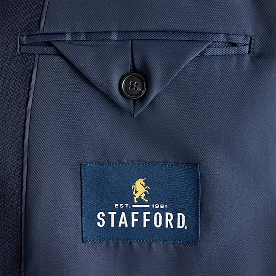 Stafford Signature Hopsack Mens Big and Tall Classic Fit Blazer