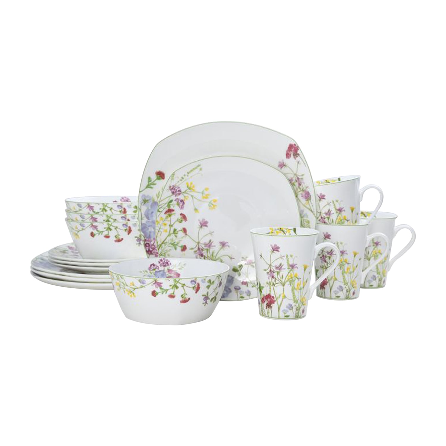 Mikasa Wild Flower 16-pc. Bone China Dinnerware Set