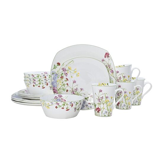 Mikasa Wild Flower 16-pc. Bone China Dinnerware Set