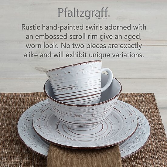 Pfaltzgraff Trellis 16-pc. Stoneware Dinnerware Set