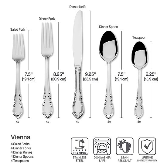 Pfaltzgraff® Everyday Vienna 20-pc. Flatware Set