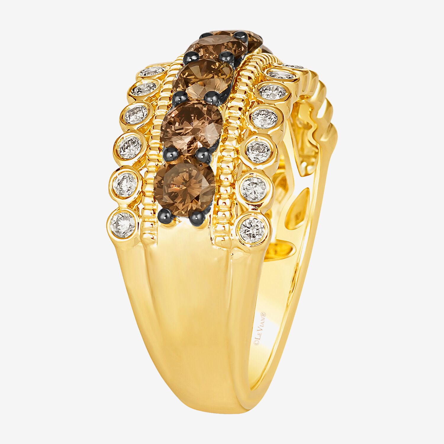 Le Vian Grand Sample Sale Le Vian Grand Sample Sale Limited Quantities! Womens 10MM 1 1/2 CT. T.W. Natural Champagne Diamond 14K Gold Band