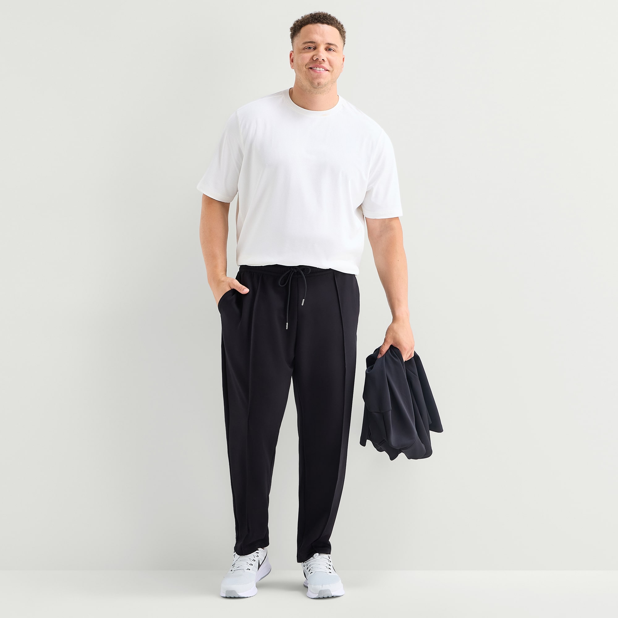 Stylus Mens Regular Fit Big and Tall Pull-On Pant