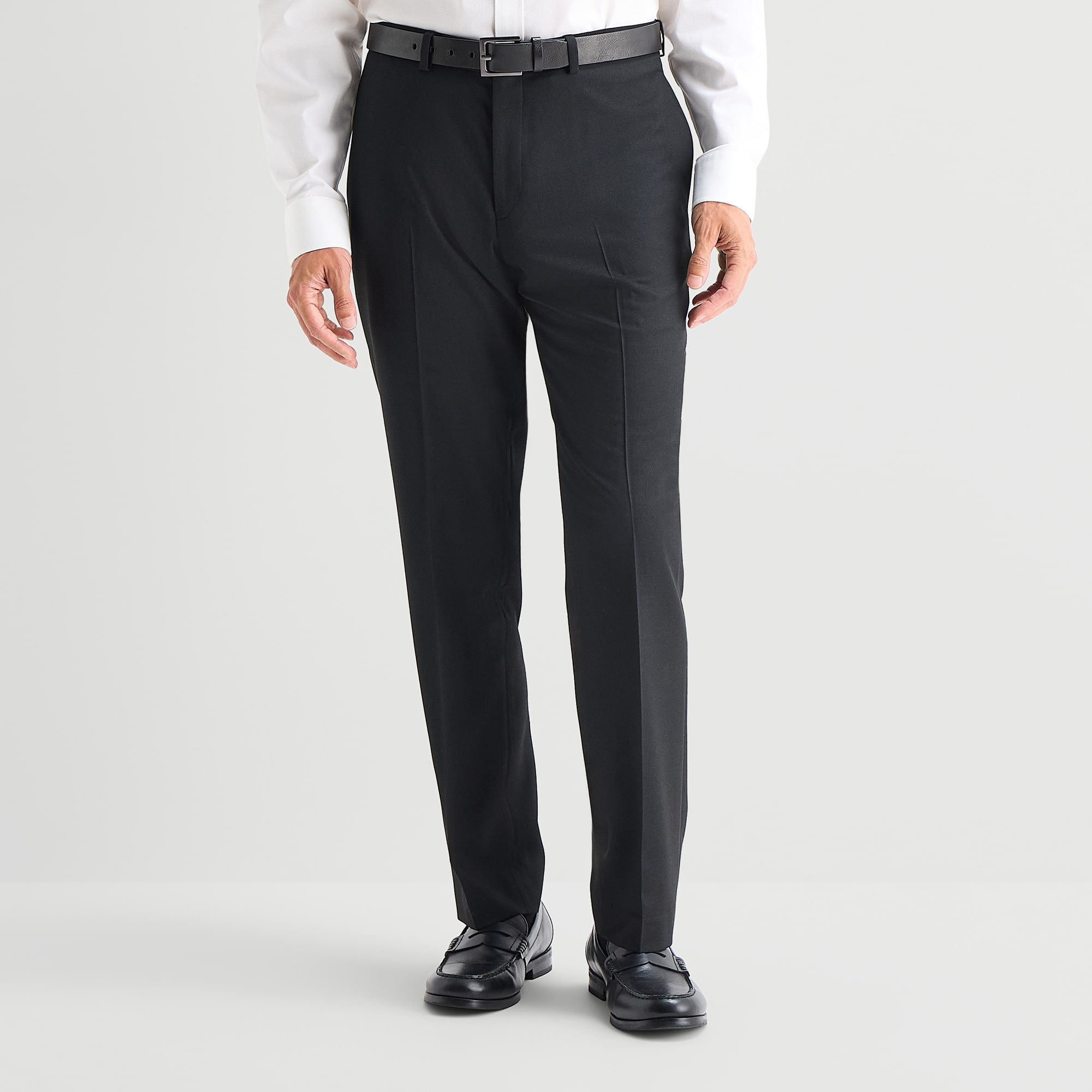 Van Heusen Birdseye Mens Stretch Fabric Modern Fit Flat Front Suit Pant