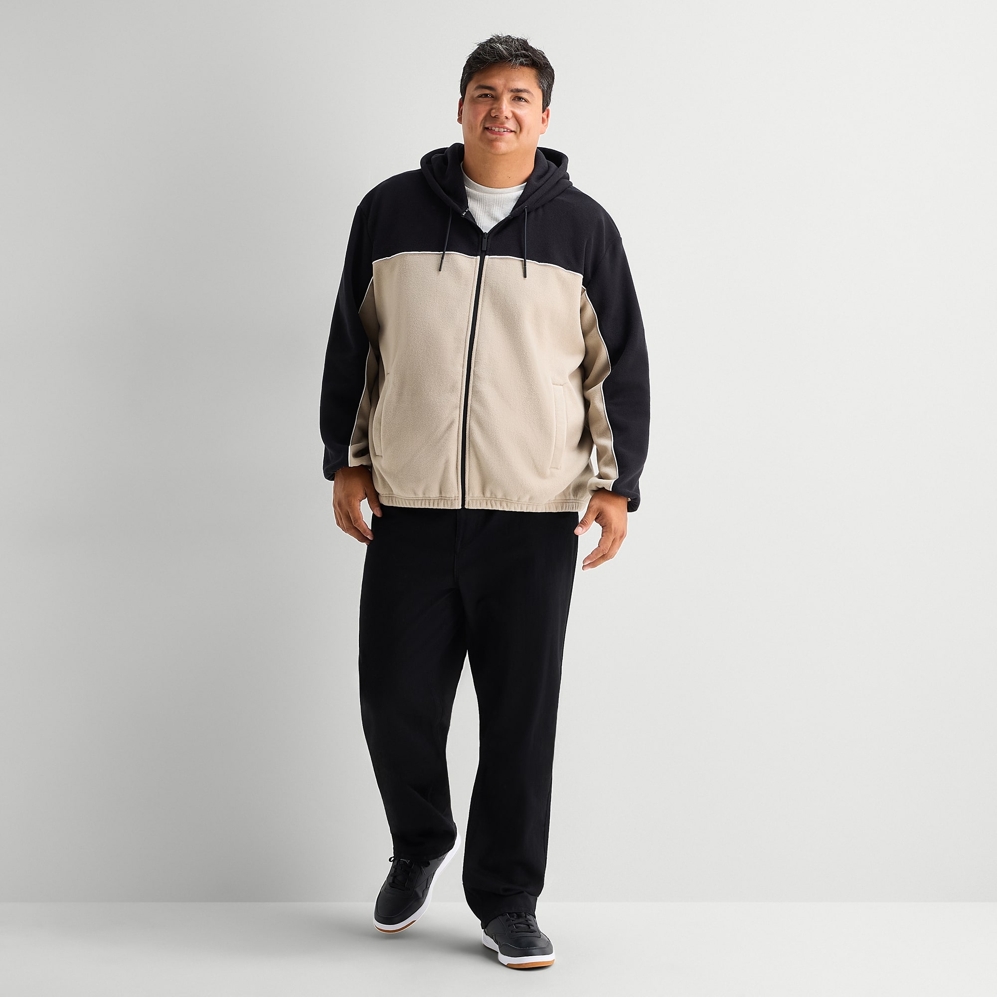 Shaquille O'Neal XLG™ Mens Big and Tall Fleece Lightweight Jacket