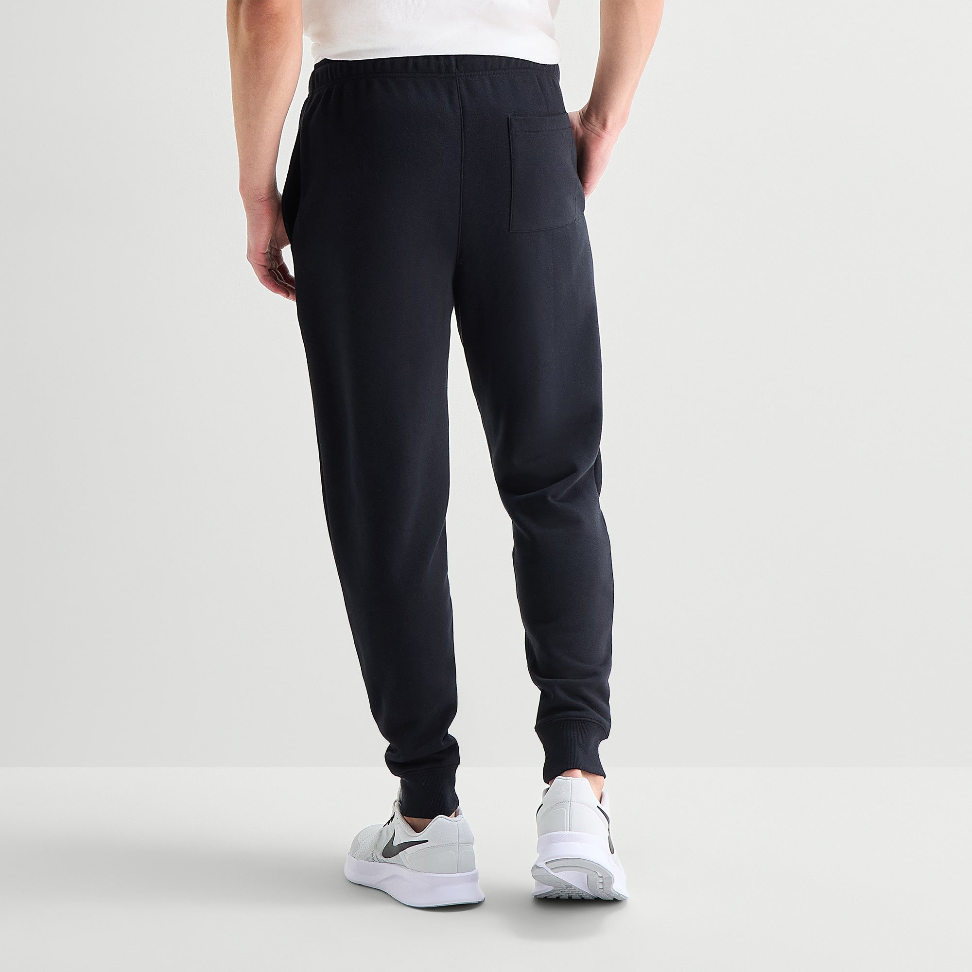Xersion Mens Cuffed Mid Rise Belly Regular Fit Fleece Active Jogger Pant