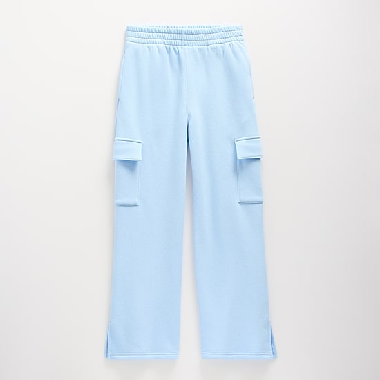 Xersion Little & Big Kid Girls High Rise Wide Leg Active Fleece Cargo Pant